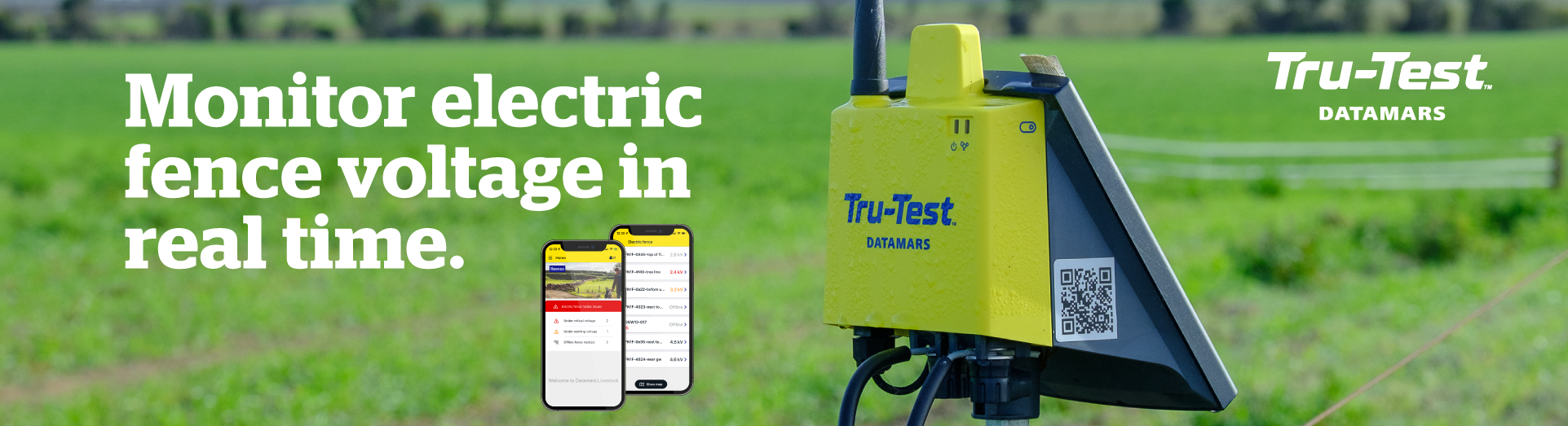 Monitor electric fence voltage in real time